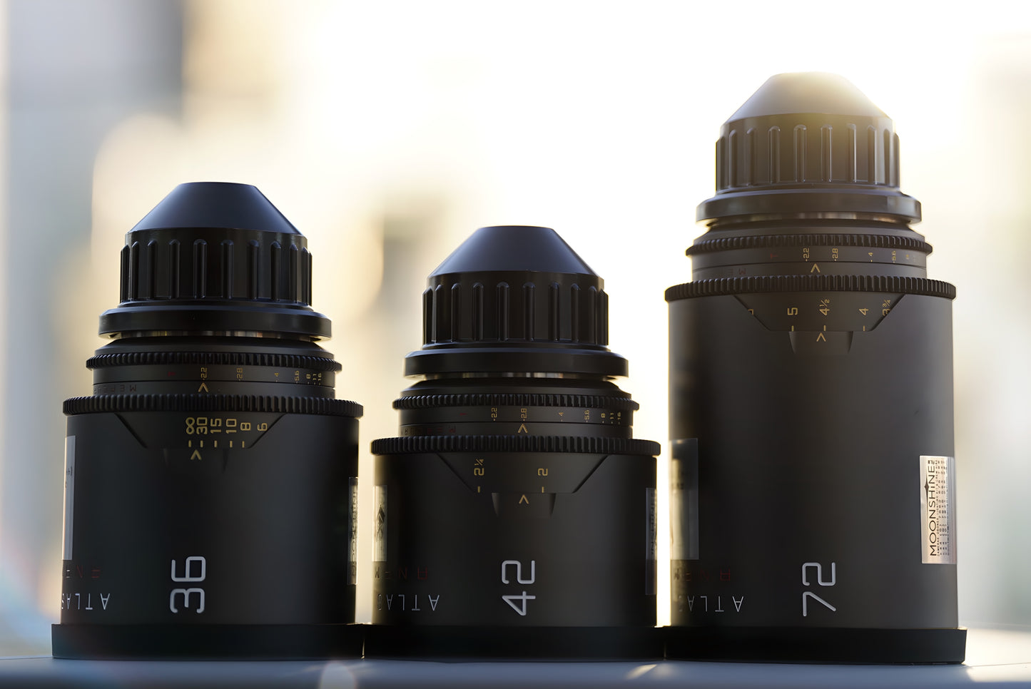 Atlas Mercury 3-Lens PL Set A 36mm, 42mm, 72mm Hire