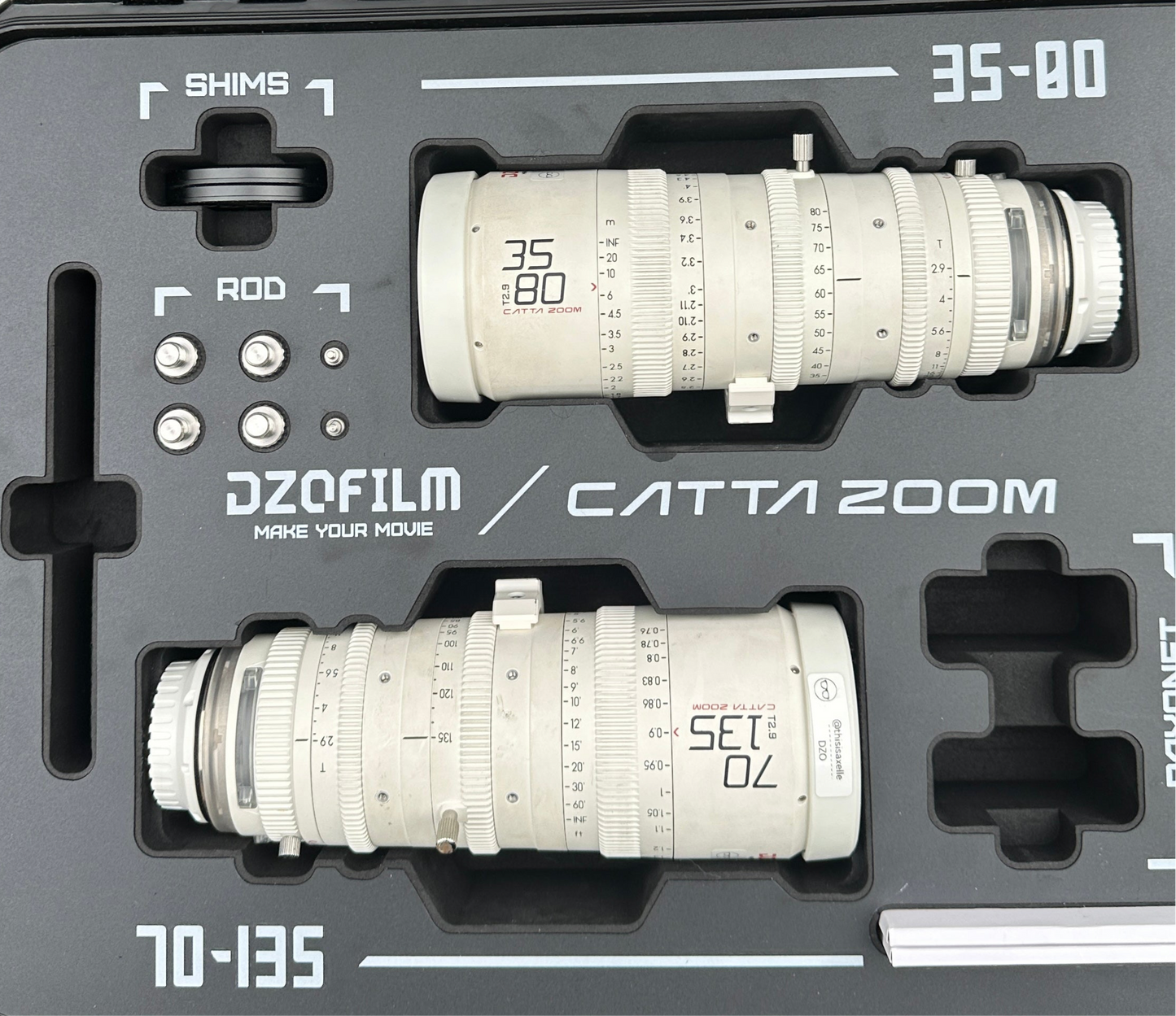 DZO FILM Catta Zoom FF 35-80/70-135mm Lens Set EF