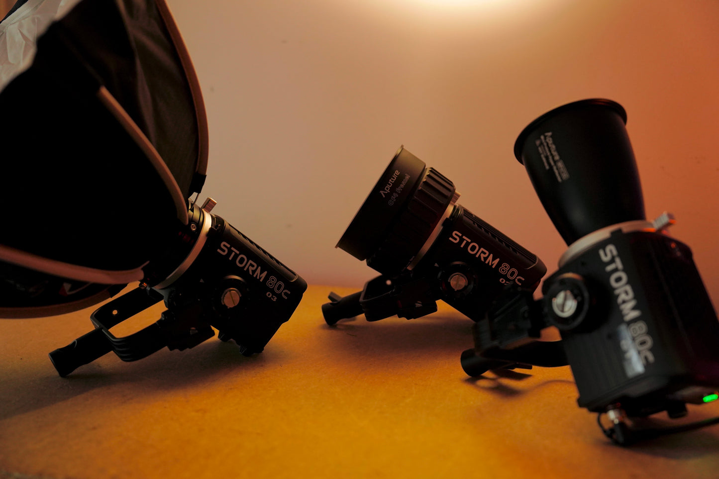 Aputure Storm 80c 3 Light Kit Set