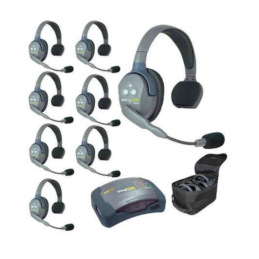 Eartec Ultralight Headsets x8 + Hub