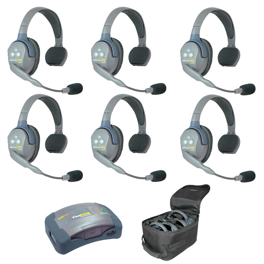 Eartec Ultralight Headset x17 + Hub
