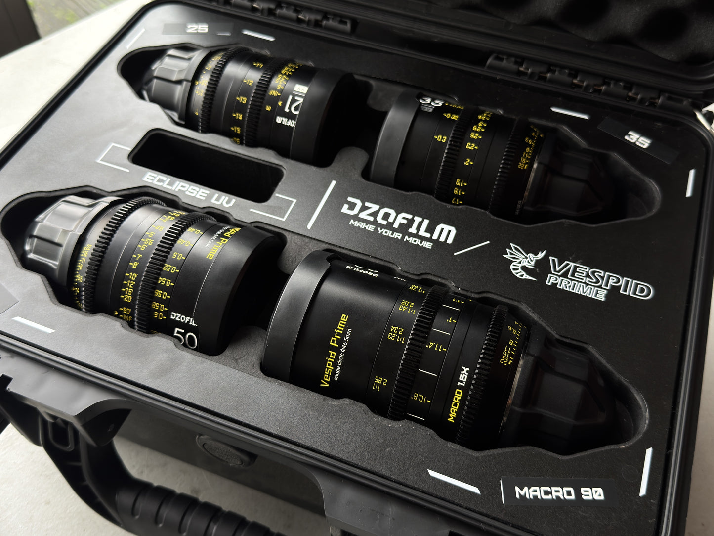 DZO Vespid Primes Full Frame 4 Lens Set PL