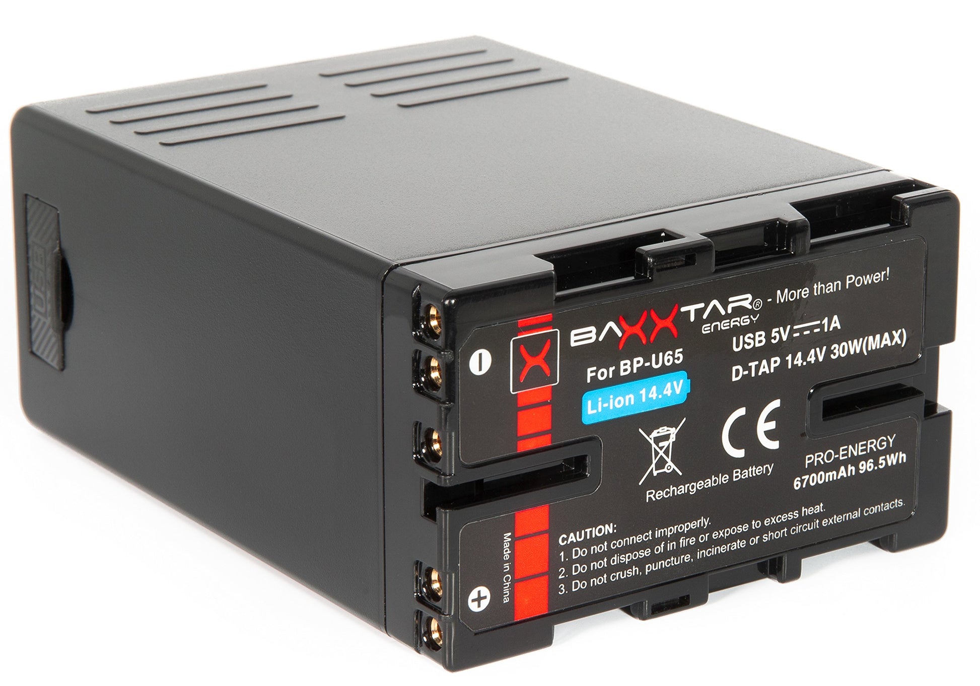 Baxxtar Pro - Battery for Sony BP-U65 BP-U60 (6700mAh) -